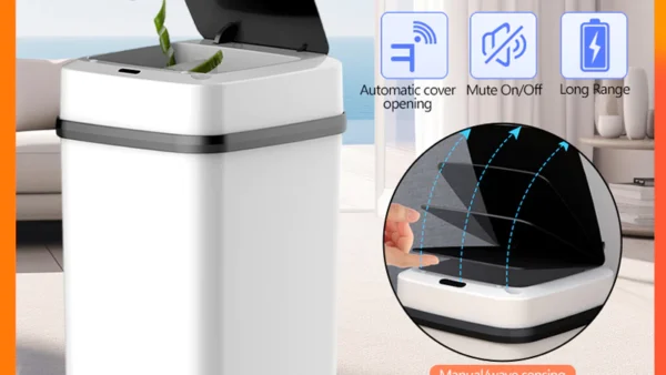 รีวิวถังขยะอัตโนมัติ 2024 ฝาเปิด ปิดเองได้ ไม่ต้องสัมผัส ชีวิตดีขึ้น 100% สไตล์มินิมอล