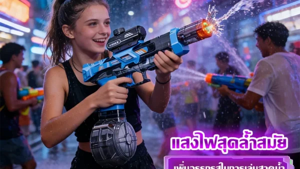 ปืนฉีดน้ำอัตโนมัติ 2026 ยิงรัว ยิงไกล ไม่ต้องปั๊ม สงกรานต์นี้ต้องมี!