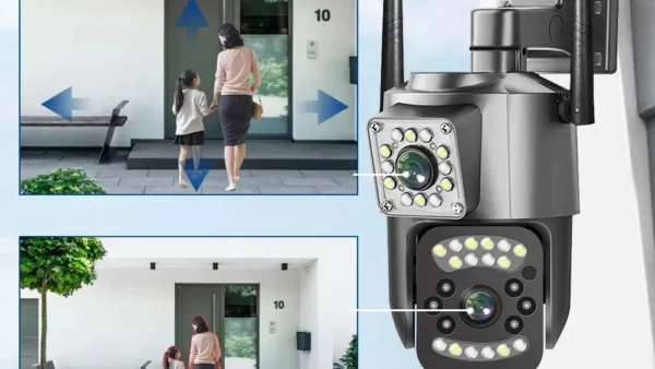 V380 กล้องวงจรปิดไร้สาย V86 เลนส์คู่ Wifi